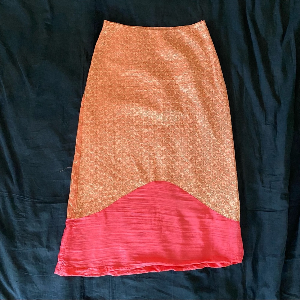 Christopher Totoman Silk skirt Vintage Y2K